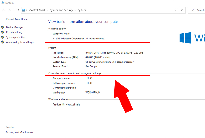 1 cach xem cau hinh laptop