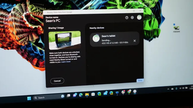 Cách sử dụng Chia sẻ lân cận cho Windows - chia sẻ không dây nhanh chóng giữa Android và Windows 2 17 4