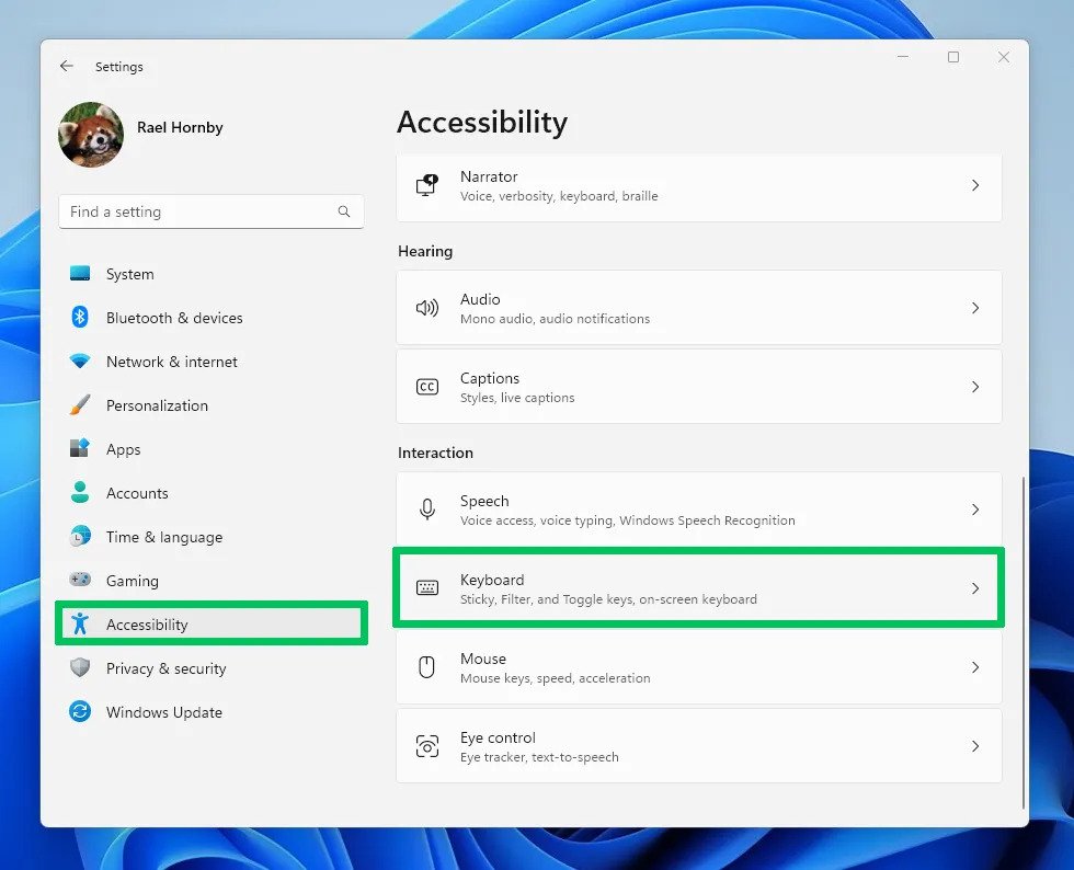 Cách tắt Sticky Keys trong Windows 11 2 68