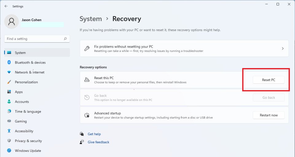 Cách khôi phục cài đặt gốc cho máy tính Windows  10 Cach khoi phuc cai dat goc cho may tinh Windows 03