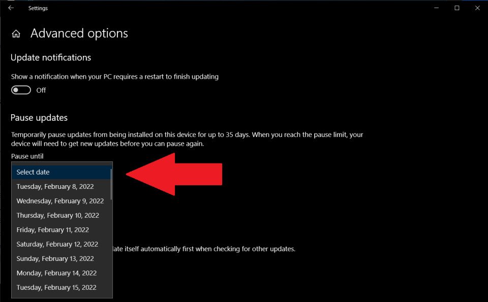 Cach tri hoan cap nhat Windows 04