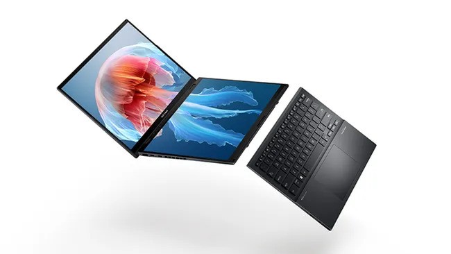 Asus Zenbook Duo 2024 là laptop OLED màn hình kép đầu tiên trên thế giới 2 Asus Zenbook Duo 2024 la laptop OLED man hinh kep dau tien tren the gioi 01
