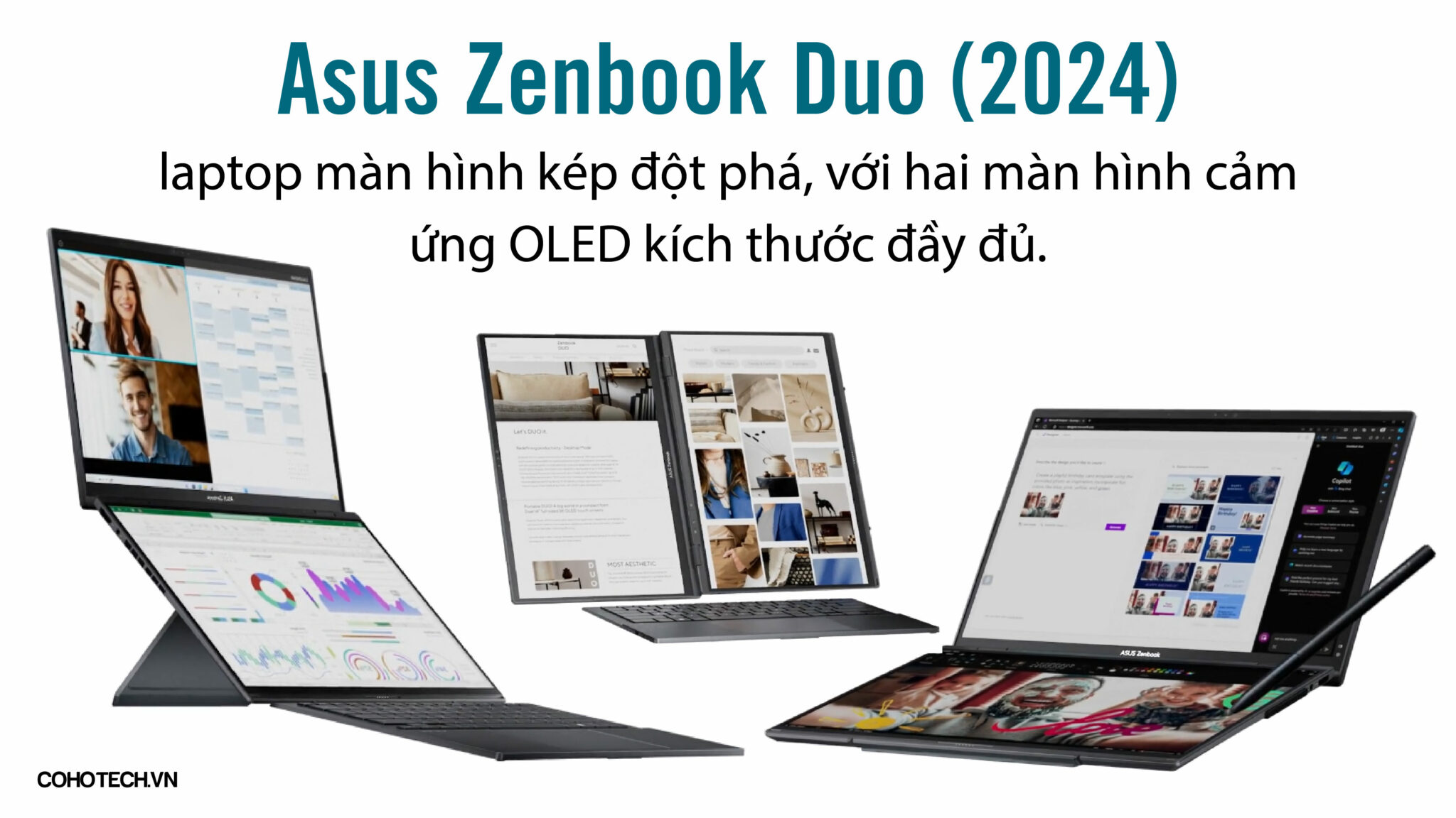 [Review] Đánh giá Asus Zenbook Duo (2024): Laptop màn hình kép tuyệt ...
