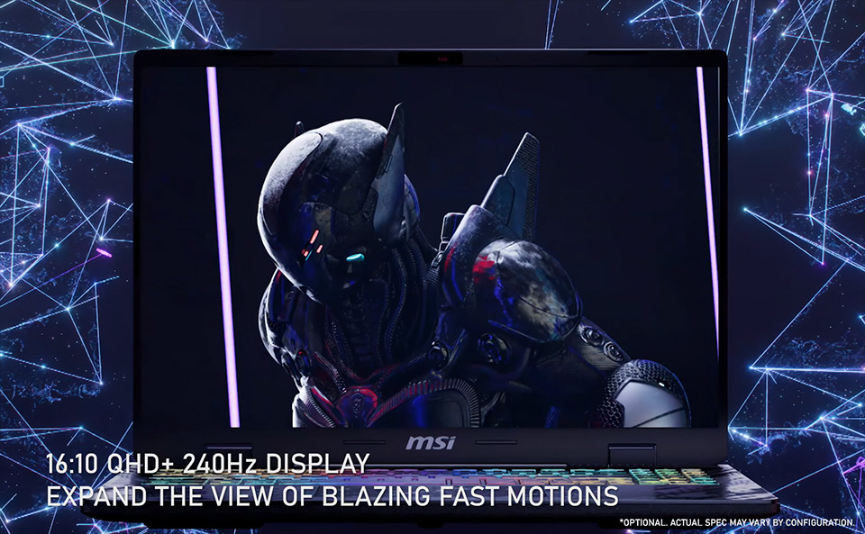 MSI Pulse 1617 AI Laptop choi game dinh cao voi suc manh AI 05