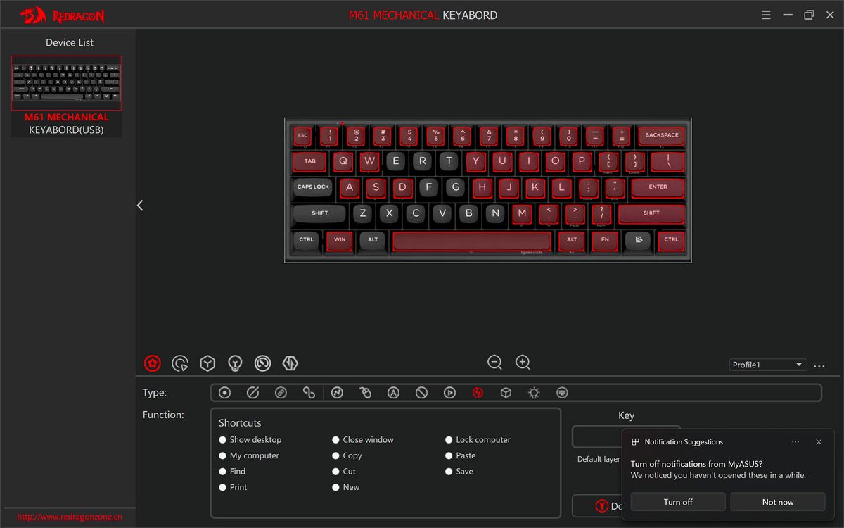 ban phim choi game tu tinh Redragon K683WB FIDD 14