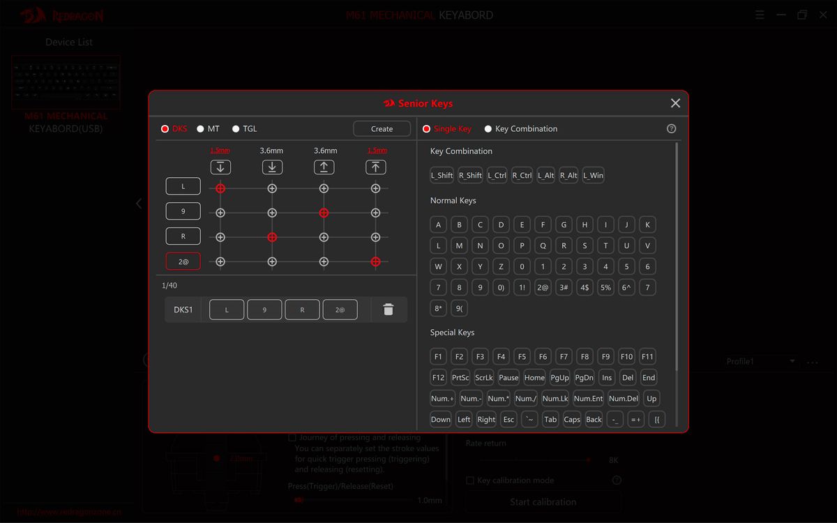 ban phim choi game tu tinh Redragon K683WB FIDD 15