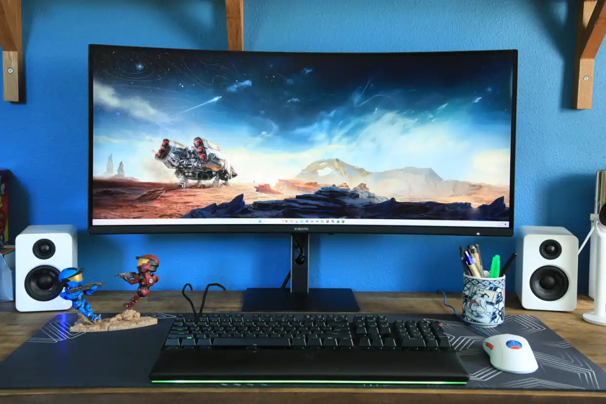 Đánh giá màn hình chơi game cong Xiaomi G34WQi: Một màn hình cong siêu rộng 9 Xiaomi Curved Gaming Monitor G34WQi 01