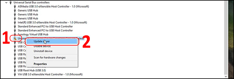 Hướng dẫn sửa lỗi laptop không nhận chuột hoặc bàn phím USB 5 04 2