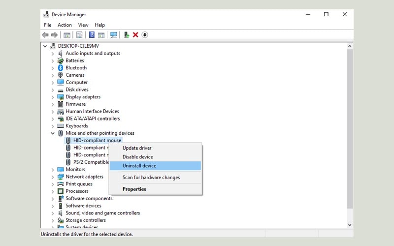 Cách sửa lỗi Laptop Windows không nhận chuột hiệu quả 17 Cach cai dat lai driver chuot