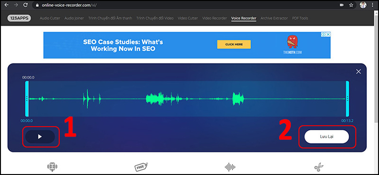 Cach ghi am truc tuyen bang Online Voice Recorder