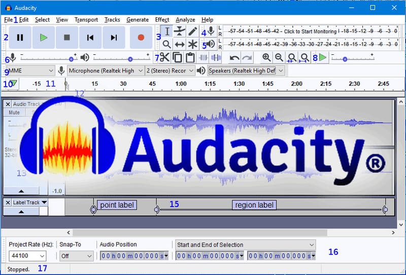 Cach su dung Audacity de ghi am