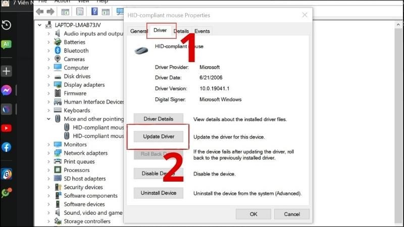 Cách sửa lỗi Laptop Windows không nhận chuột hiệu quả 16 Cap nhat hoac cai dat lai driver chuot