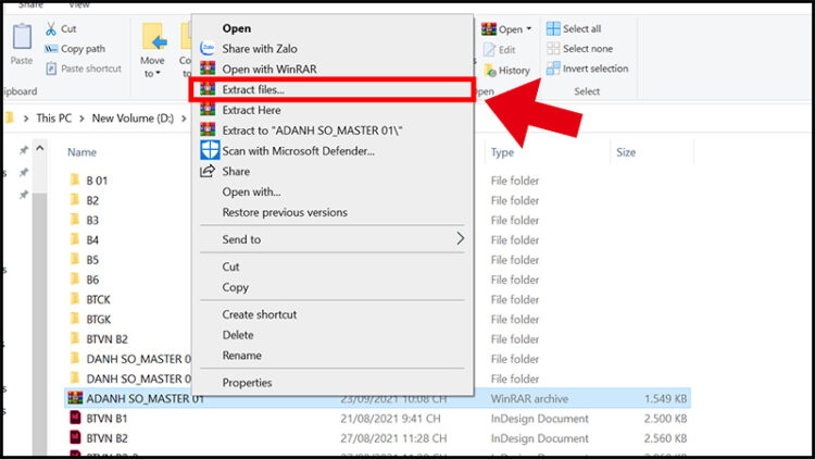 Hướng dẫn cách giải nén file zip rar 7z trên Windows hiệu quả ⋆ COHOTECH.VN