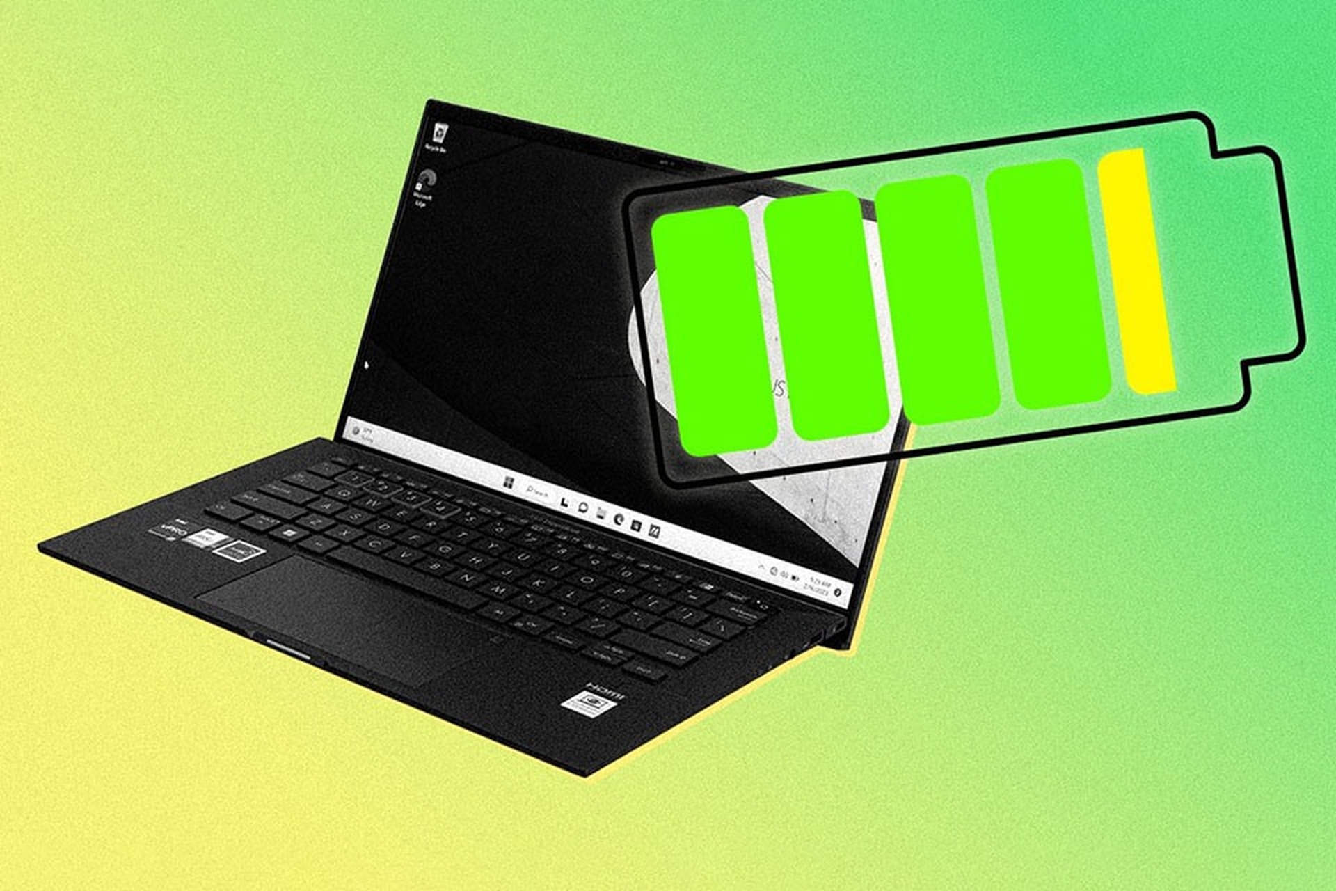 Khi sạc pin Laptop Windows có cần tắt máy không? 27 Giu muc pin on dinh
