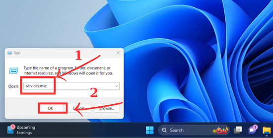 Khoi dong lai dich vu am thanh Windows