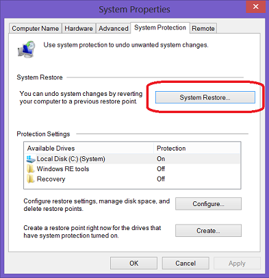 Cách sửa lỗi màn hình Laptop Windows bị đen 1 góc hiệu quả 18 Khoi phuc he thong System Restore