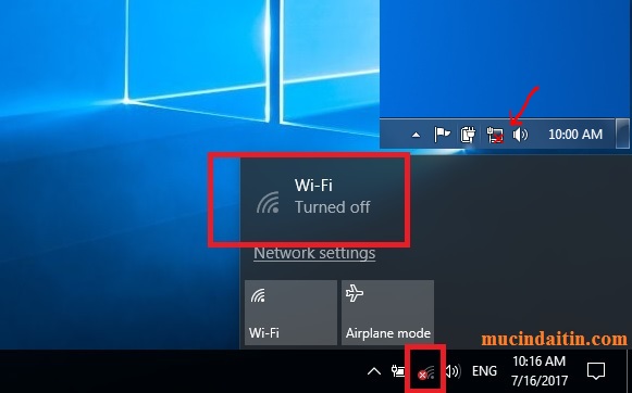 Hướng dẫn sửa lỗi laptop không kết nối được WiFi 15 Kiem tra bieu tuong WiFi tren he dieu hanh