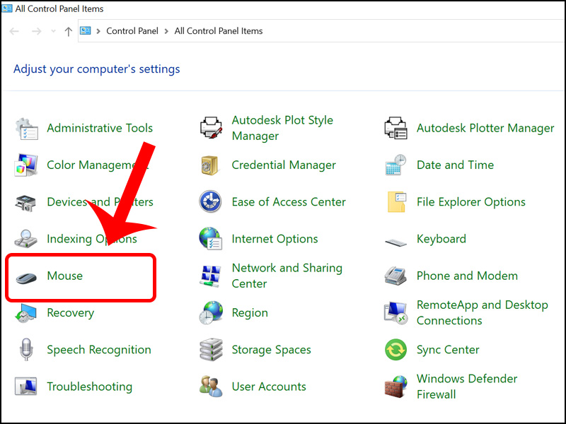 Cách sửa lỗi Laptop Windows không nhận chuột hiệu quả 15 Kiem tra cai dat chuot trong Control Panel