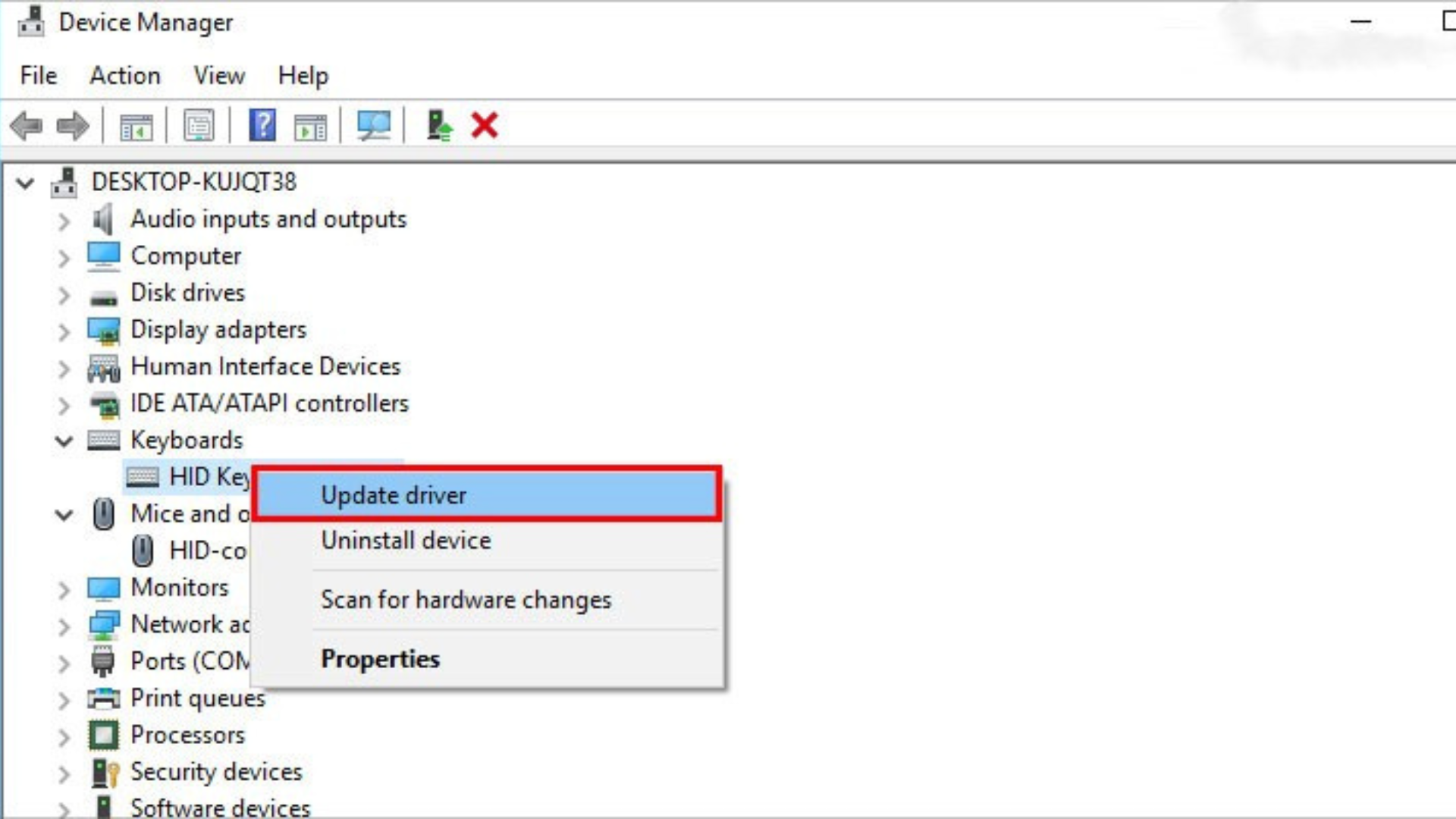 Hướng dẫn sửa lỗi bàn phím laptop không gõ được hiệu quả 14 Kiem tra va cap nhat driver ban phim