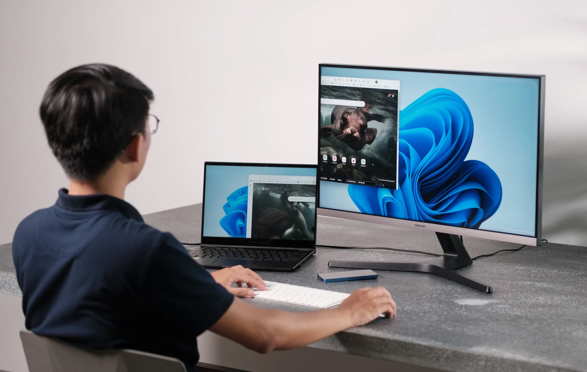 Hướng dẫn chọn mua màn hình rời phụ cho laptop tốt nhất 2 Mo rong khong gian lam viec e1727088416623