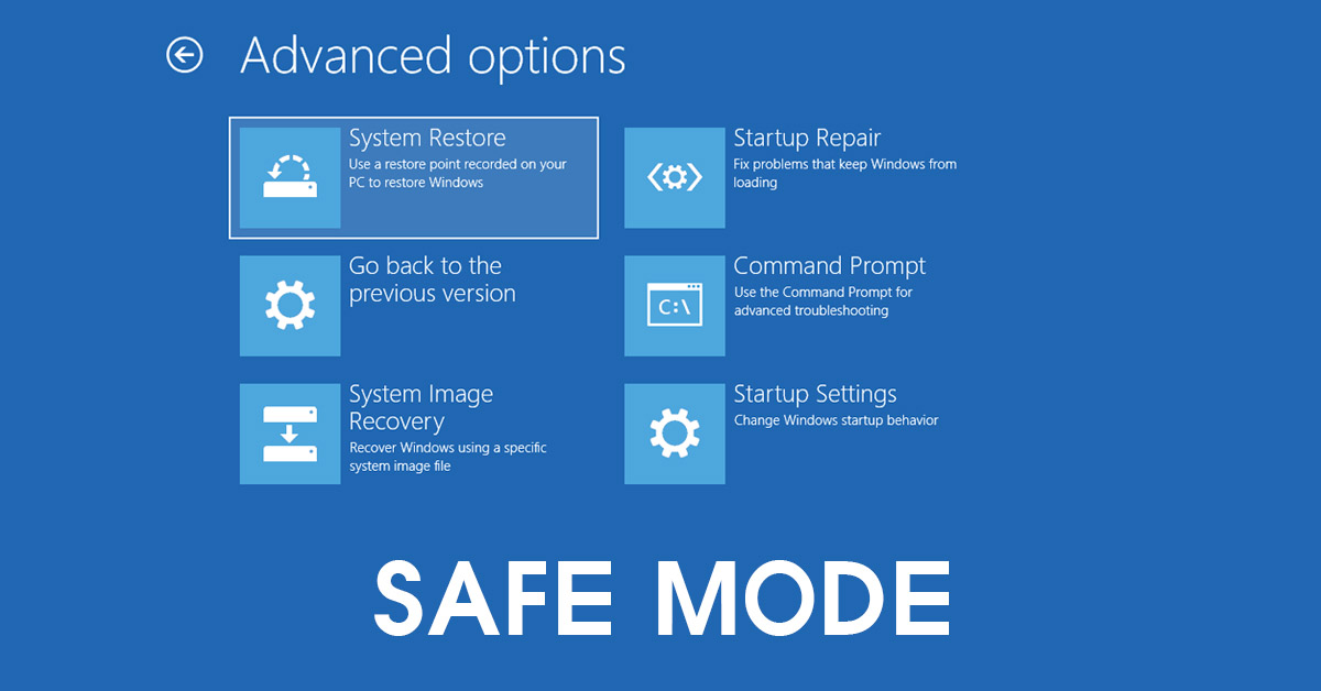 Hướng dẫn sửa lỗi laptop không vào được màn hình chính 4 Su dung che do Safe Mode