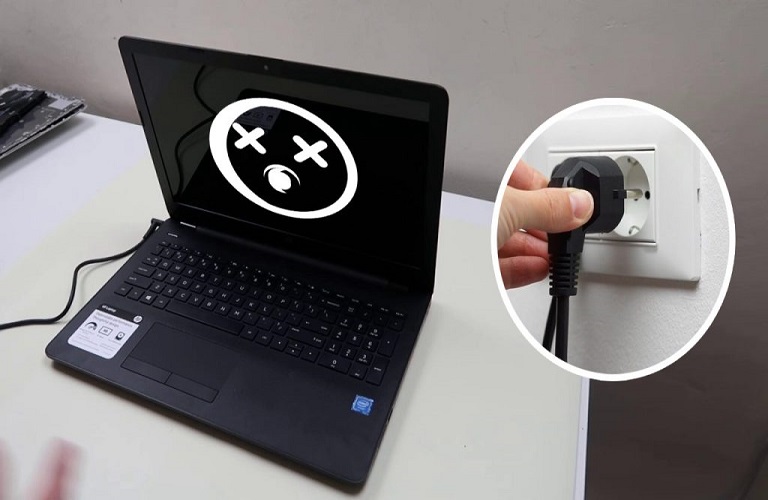 Hướng dẫn cách xử lý khi laptop bị vô nước đúng cách an toàn 3 Tat ngay laptop va ngat ket noi nguon dien