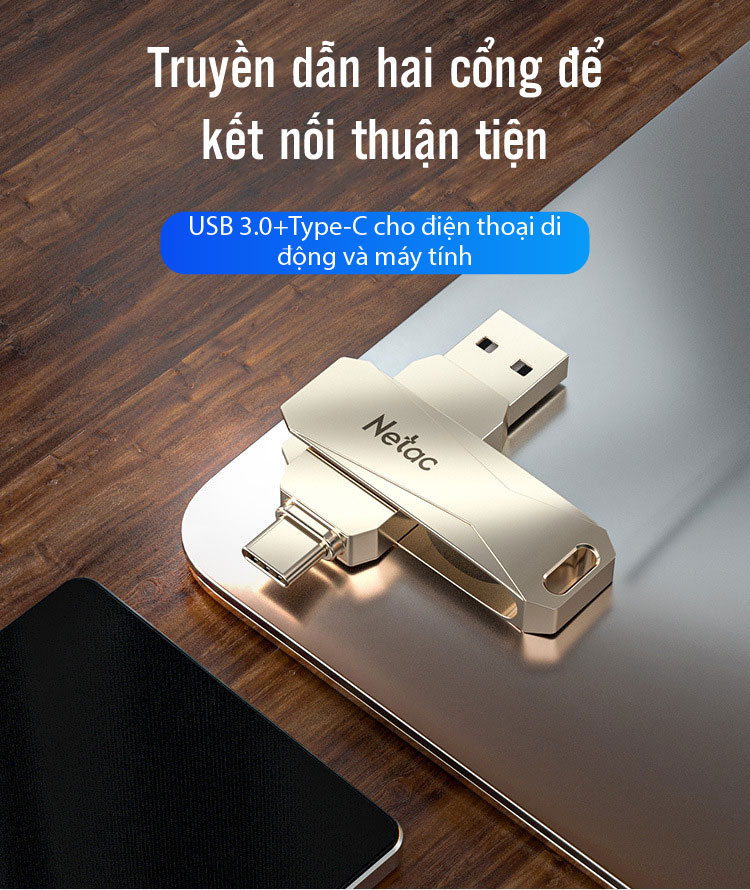 USB 64GB Netac Type C 3.1 U782C 04