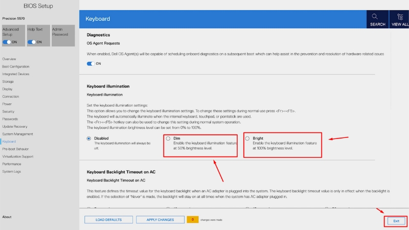 Cách bật đèn bàn phím Laptop hiệu quả 14 cach bat den phim tren bios 1