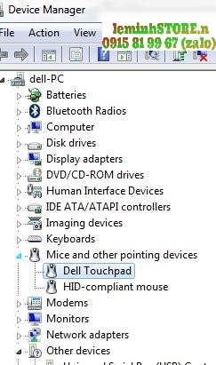 phan mem Dell Touchpad Utility