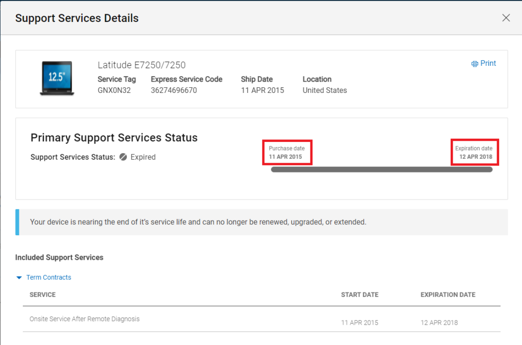 thoi han bh cua laptop dell