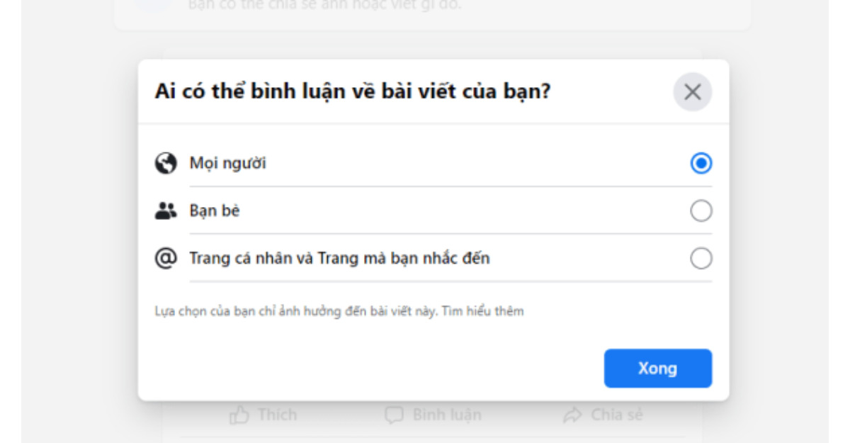 Dieu chinh quyen binh luan