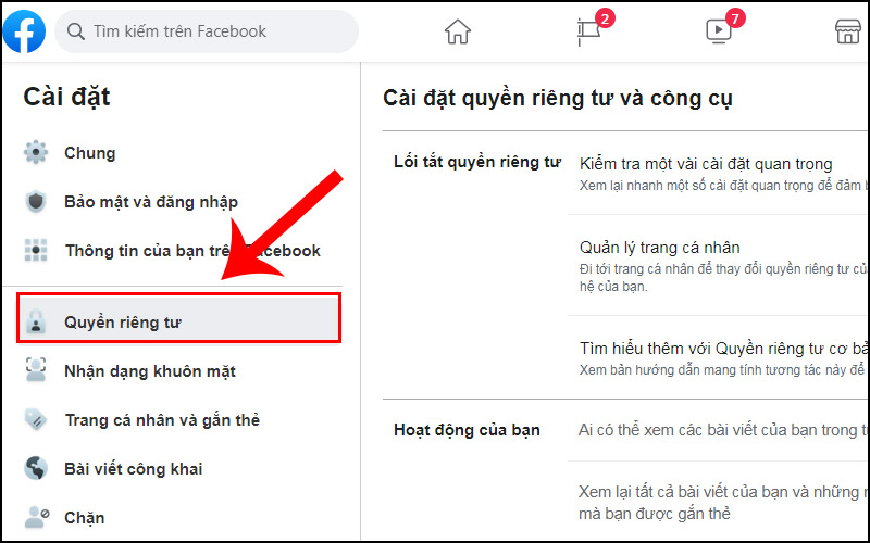 Hướng dẫn cách bảo mật tài khoản Facebook hiệu quả an toàn 20 Kiem soat ai co the tim kiem ban tren Facebook