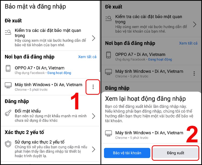Hướng dẫn cách lấy lại mật khẩu Facebook hiệu quả và an toàn 17 Kiem tra cac thiet bi da dang nhap
