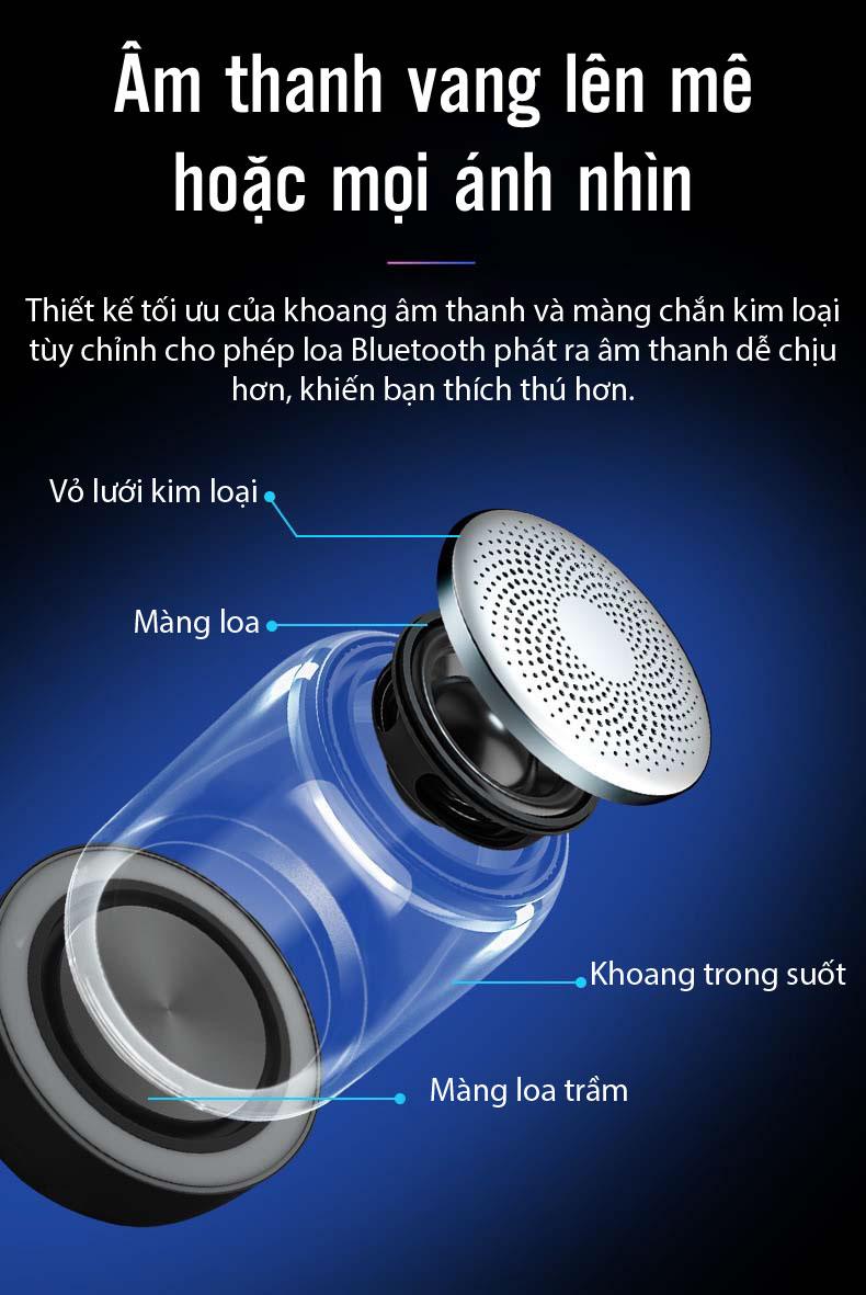 Loa nghe bluetooth wireless speaker C7 09