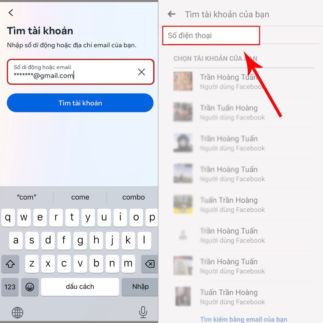 Hướng dẫn cách lấy lại mật khẩu Facebook hiệu quả an toàn 19 Nhap email hoac so dien thoai