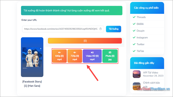 Hướng dẫn cách tải Story Facebook hiệu quả an toàn 14 Su dung cac trang web ho tro tai Story