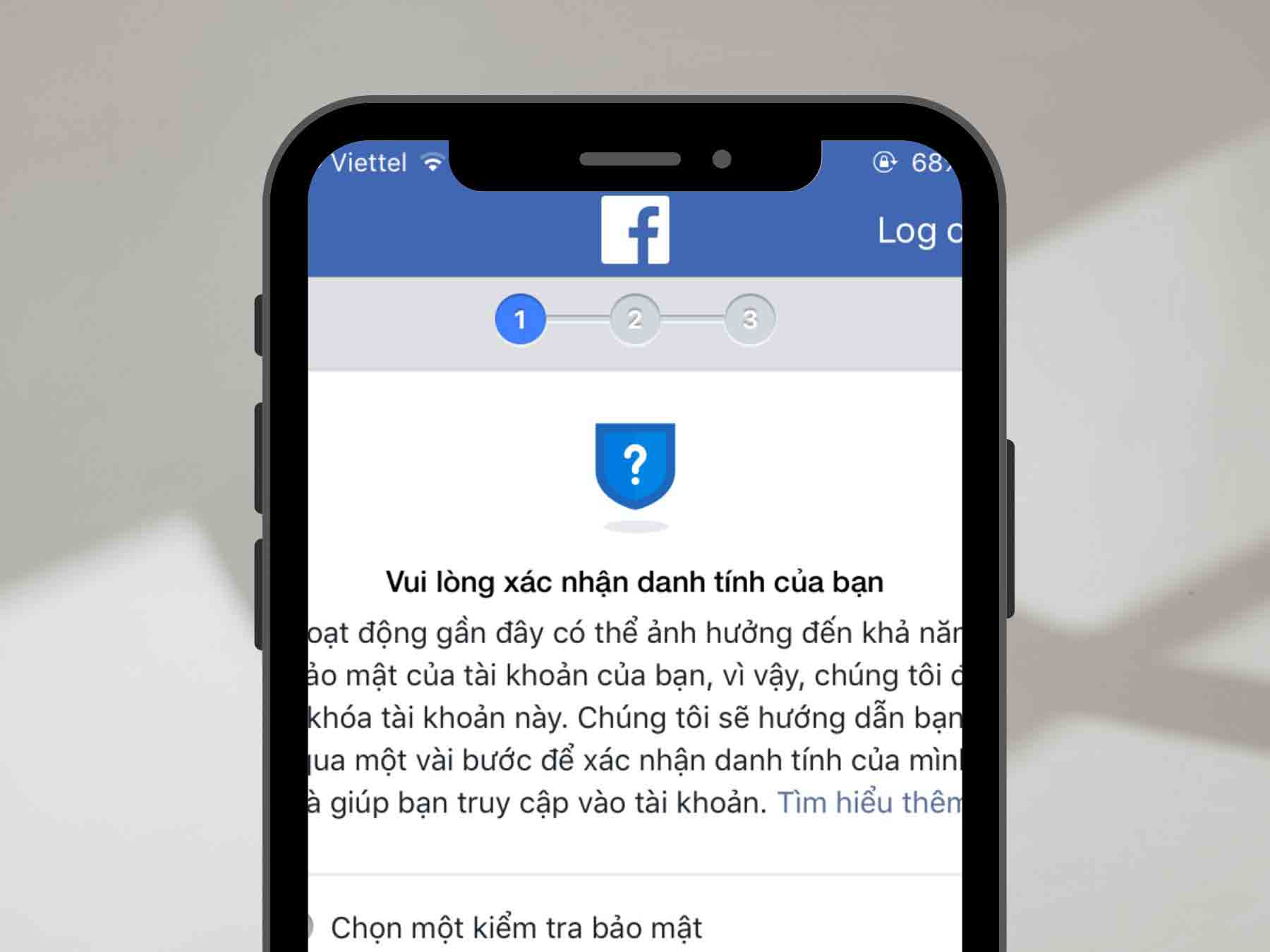 Su dung tinh nang xac minh danh tinh