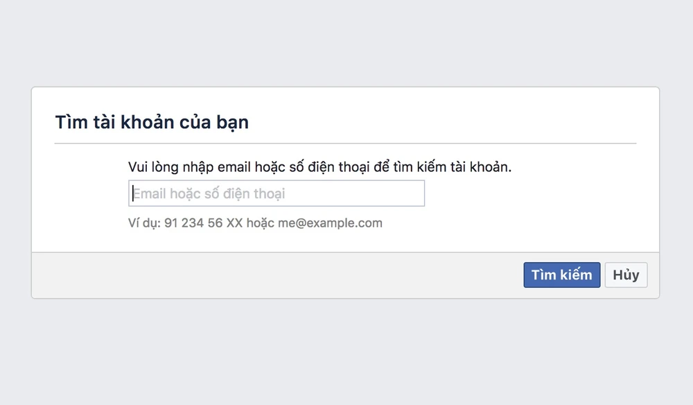 Hướng dẫn cách lấy lại tài khoản Facebook bị hack hiệu quả an toàn 15 Su dung trang khoi phuc tai khoan chinh thuc cua Facebook