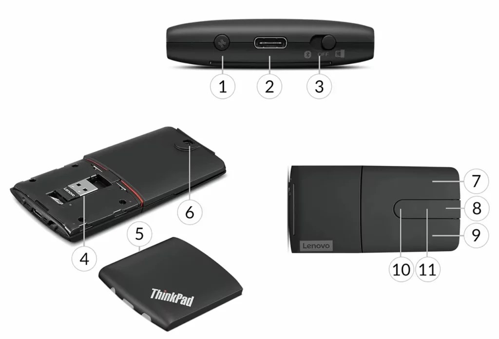 So sánh chuột Lenovo Thinkpad X1 Presenter Mouse và Lenovo Yoga Mouse with Laser Presenter: Nên mua chuột nào tốt hơn? 15 Thoi luong pin va kha nang ket noi1