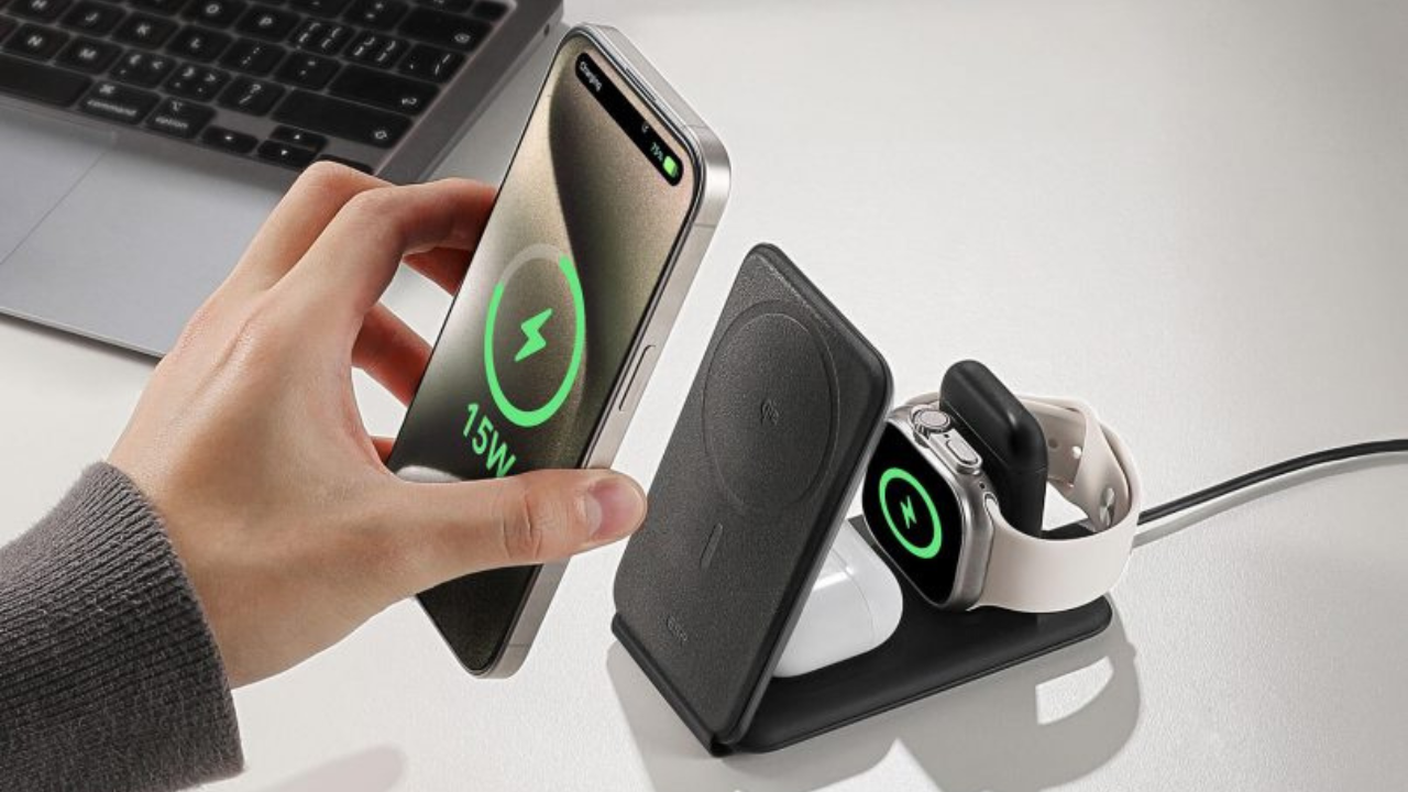 ESR Qi2 3-in-1: Bộ sạc du lịch hoàn hảo dành riêng cho những tín đồ Apple 8 Bo sac ESR Qi2 3 in 1