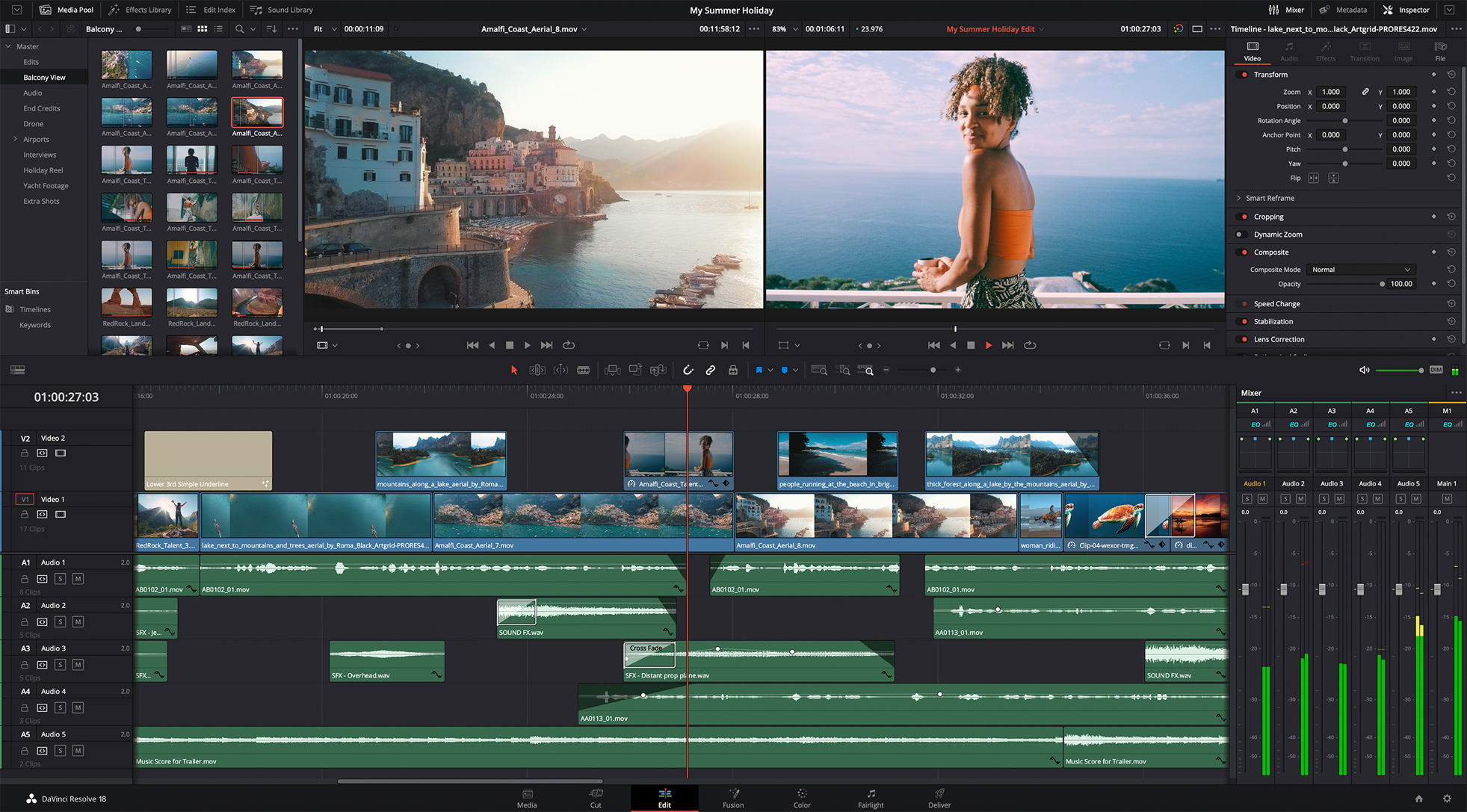 Top 10 phần mềm Edit Video miễn phí hàng đầu hiện nay – chọn ngay công cụ phù hợp cho bạn! 2 DaVinci Resolve
