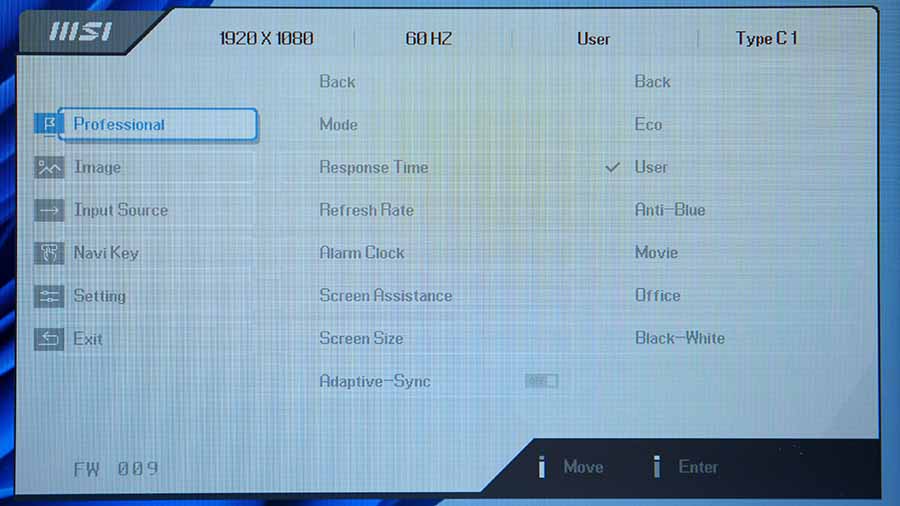 MSI Pro MP161 E2 Portable Monitor 13