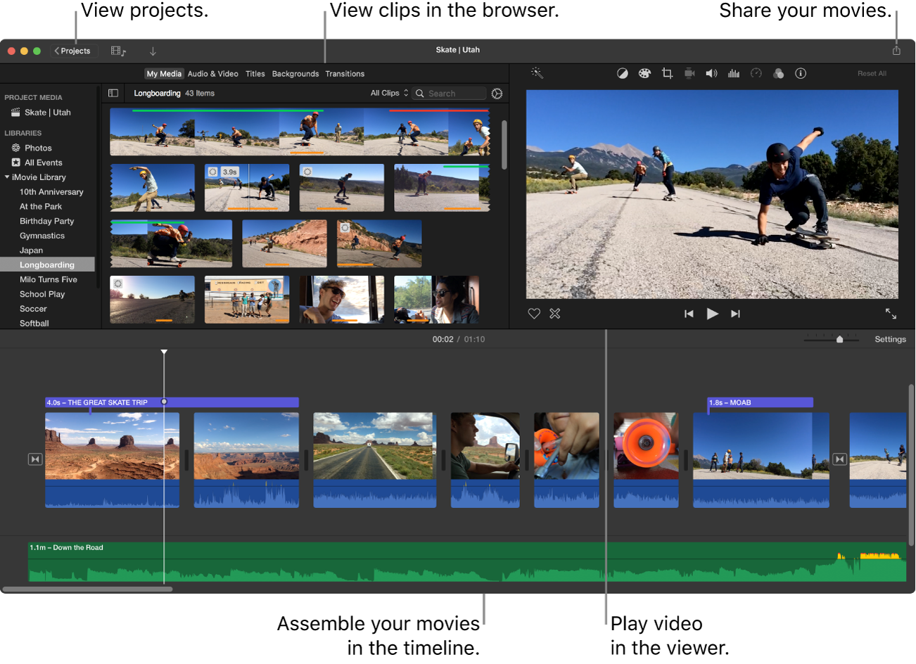 Top 10 phần mềm Edit Video miễn phí hàng đầu hiện nay – chọn ngay công cụ phù hợp cho bạn! 7 iMovie MacOS
