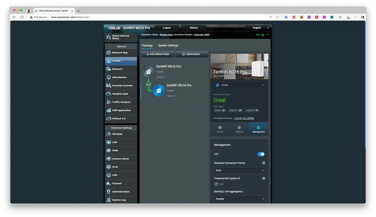 Asus ZenWiFi BQ16 Pro Wi Fi 7 8