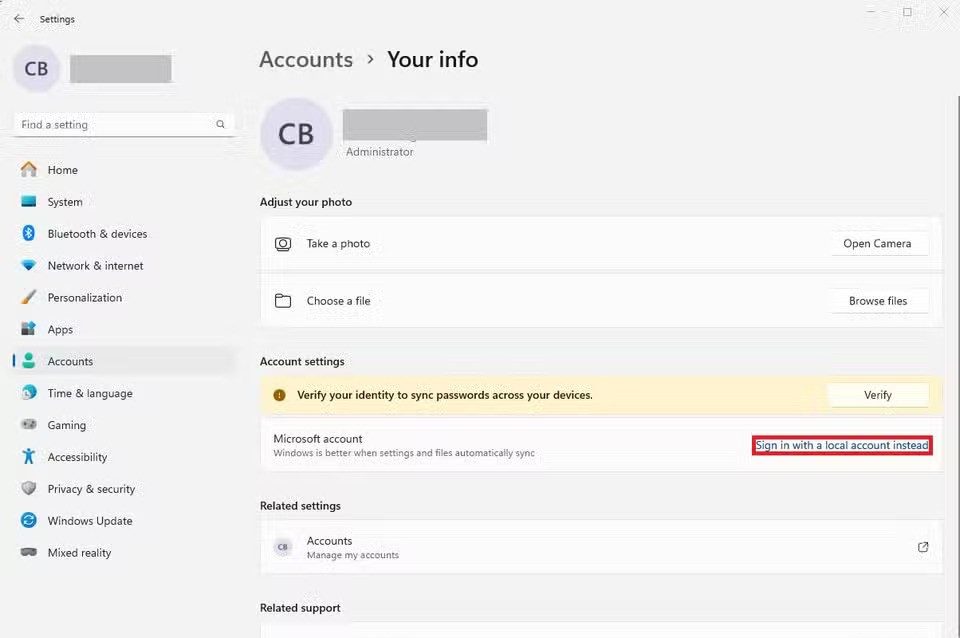 Cach thay doi email quan tri vien tren Windows 11 04 e1733991967400