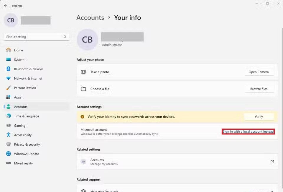 Cách thay đổi email quản trị viên trên Windows 11 10 Cach thay doi email quan tri vien tren Windows 11 10 e1733992044417