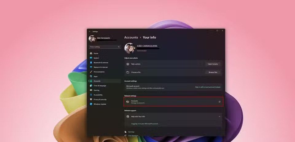 Cách thay đổi email quản trị viên trên Windows 11 16 Cach thay doi email quan tri vien tren Windows 11 16 e1733992115772