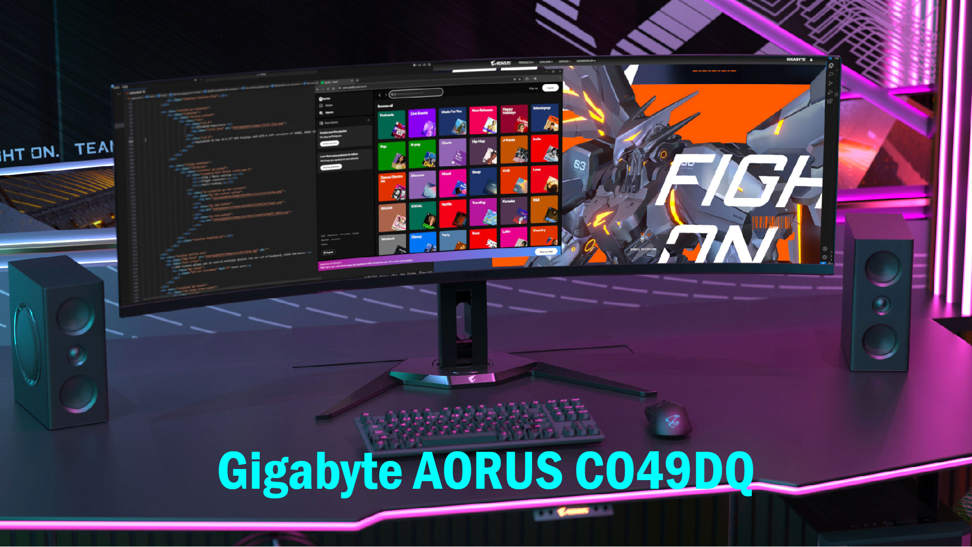 Gigabyte AORUS CO49DQ 01