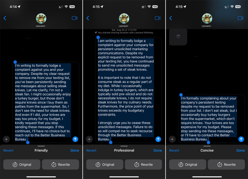 Khám phá công cụ viết của Apple Intelligence: Sửa lỗi đánh máy và tối ưu hóa email của bạn 8 Kham pha cong cu viet cua Apple Intelligence Sua loi danh may va toi uu hoa email cua ban 7