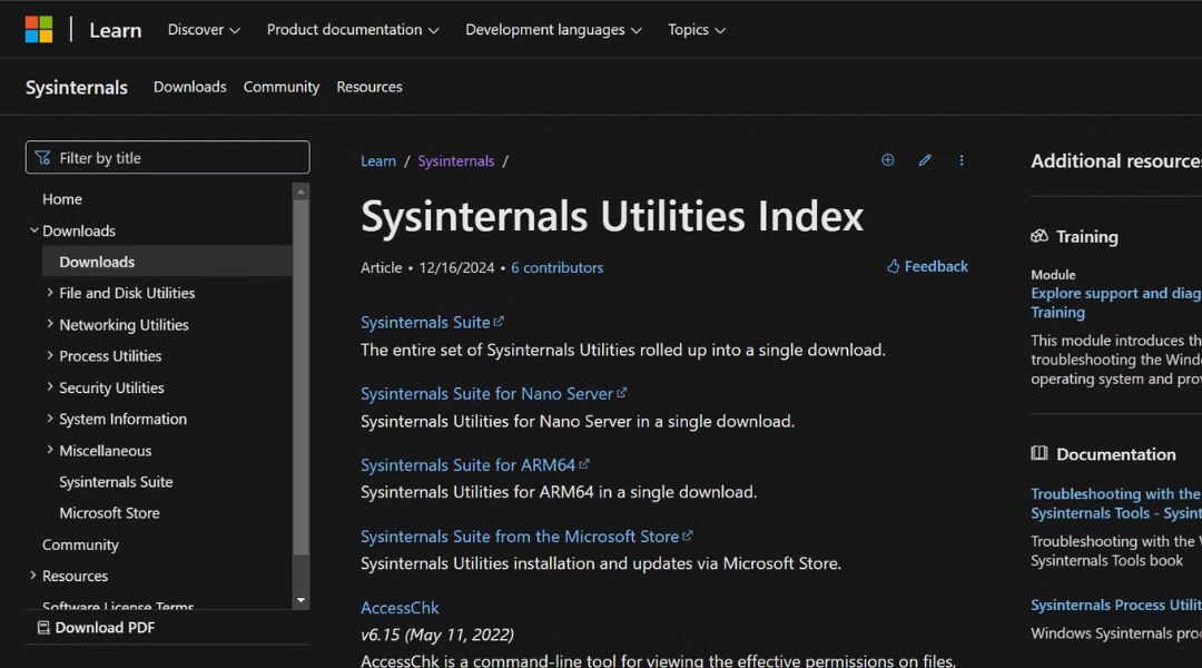 8 công cụ Sysinternals giúp bạn khám phá sức mạnh thực sự của Windows 16 8 cong cu Sysinternals giup ban kham pha suc manh thuc su cua Windows 15 e1737344554541